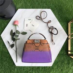 5590 FENDI ҵ Ƥ zӡ ɂȴ  ɫ